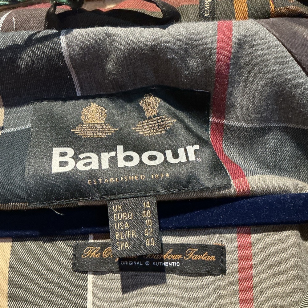 NWT Barbour Womens Brinian Wax Bark Jacket size 10 - Picture 9 of 12